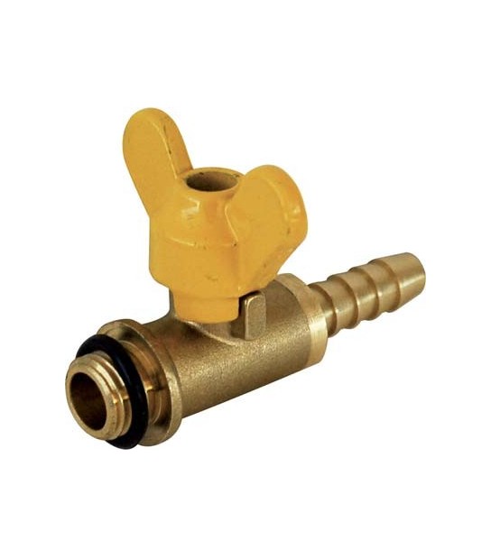 Stars Rubinetto A Farfalla X Lancia Stars Ottone 1/4M Portagomma Mm 10