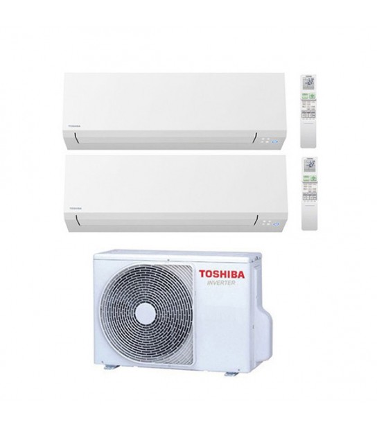 Toshiba Shorai Edge R32 Climatizzatore a parete Dual Split Inverter 13.000 + 10.000 btu/h