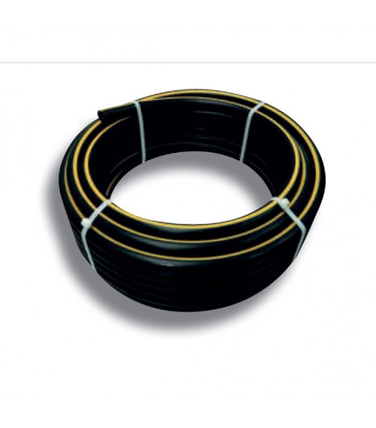 Tubo in Polietilene GAS 40 mm HD PE100 S5 in Rotolo da 100 M spessore 3,7 mm