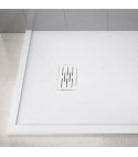 Piatto doccia Ardesia Matt 80 x 80 x 3 cm Bianco