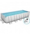 Bestway Piscina Power Steel 5612B Bestway Filtro Sabbia Lt/H 5.678 Cm 640X274 H.Cm 132