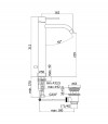 Paffoni Light Miscelatore Prolungato per Lavabo Cromo