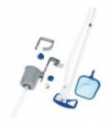 Bestway Kit Pulizia Piscina Deluxe 58237 Bestway Scopa+Retino+Tubo+Manico+Adattatori+Skimmer