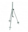 Base Tripode X Irrigatore Acciaio Zincato 3/4M+Portagomma H.Cm 80