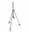 Base Tripode X Irrigatore Acciaio Zincato 1"M+Portagomma H.Cm 80