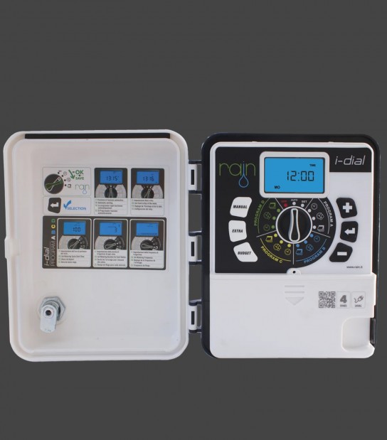 I-Dial Outdoor 6 Zone 220 VAC 50-60 Hz - 24 Volts Centralina Programmatore da Parete per Irrigazione