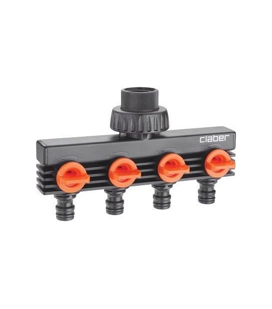 Claber Presa A Rubinetto + 4 Innesti Rapidi Claber 3/4F Self 8581