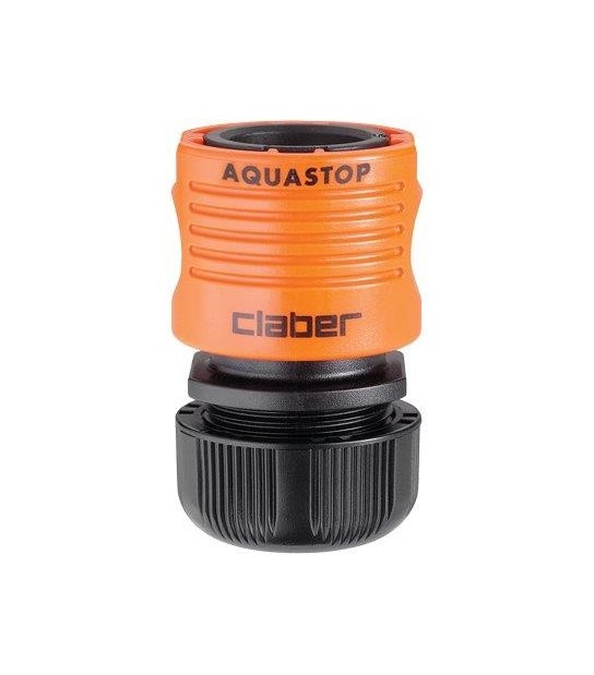 Claber Raccordo Rapido Stringitubo + Stop Claber 1/2+Aquastop Self 8603