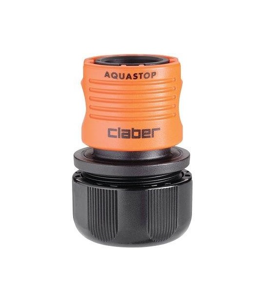 Claber Raccordo Rapido Stringitubo + Stop Claber 3/4+Aquastop Self 8605