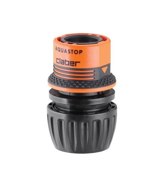 Claber Raccordo Rapido Stringitubo Univers + Stop Claber 1/2-5/8-3/4+Aquastop Self 8549
