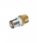 Raccordo Diritto Maschio a pressare in Ottone per Tubo Multistrato 40 x 3,5 - 1 1/4"