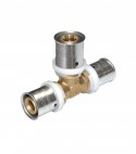Raccordo a T a pressare in Ottone per Tubo Multistrato 40 X 3,5