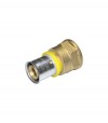 Raccordo Diritto Femmina in Ottone per Tubo Gas Multistrato 26 x 3 - 3/4"