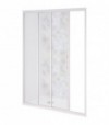 Porta Doccia A 1 Anta Fissa E 1 Scorrevole Acril Bianco 120-130 Cm Ap. 57