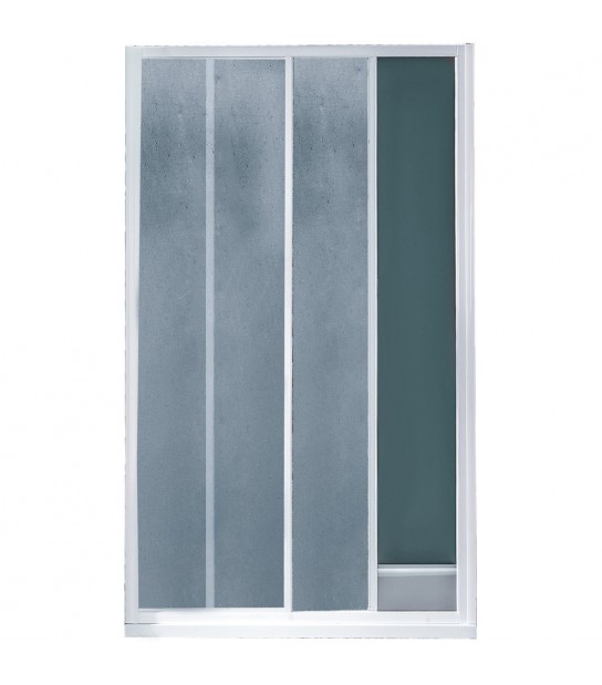 Porta Doccia A 1 Anta Fissa E 1 Scorrevole Smeralda Bollicine Acrilico 130-135 - Ap. 56 Cm