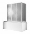 Parete Vasca Giglio Bollicine Acrilico Profilo Bianco 3 Ante 134 Cm - Ch.1 Lato