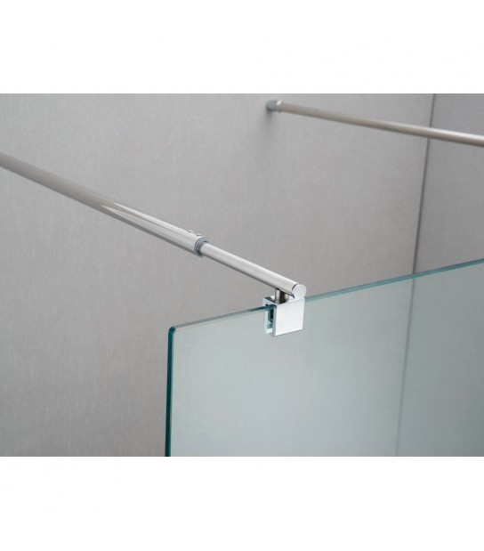 Profilo Di Supporto A Muro Per Pareti Doccia Itaca E Lipari Argento Lucido