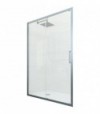 Porta Doccia A 1 Anta Fissa E 1 Scorrevole Kuadro Vetro Trasparente 95-100 Cm Ap. 38