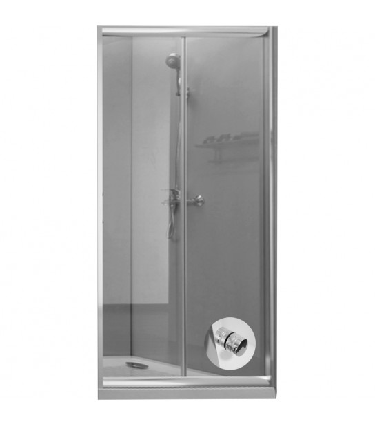 Porta Doccia Fast Anta Scorrevole Trasparente Cromo 103-107 Ap.39