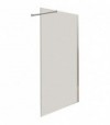 Parete Doccia Walk-In Creta Vetro Trasparente Sp.6 Mm Profilo Cromo 88-91 Cm
