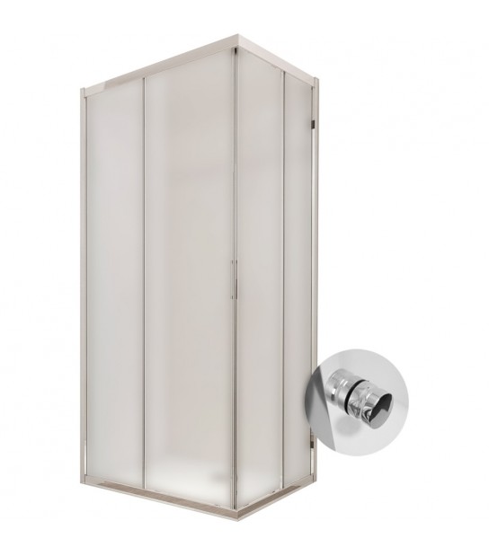 Lato Per Box Doccia Simply 2.0 Vetro Stampato C Profilo Cromo 118,5 - 120,5 Ap.56 Cm