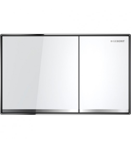 Placca Di Comando Sigma 60 Filo Parete Vetro Bianco