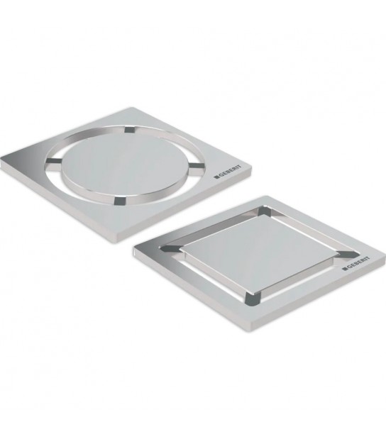 Griglia Inox Per Sifone Doccia Design 8X8 Cm - Quadrato