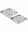 Griglia Inox Per Sifone Doccia Design 8X8 Cm - Quadrato