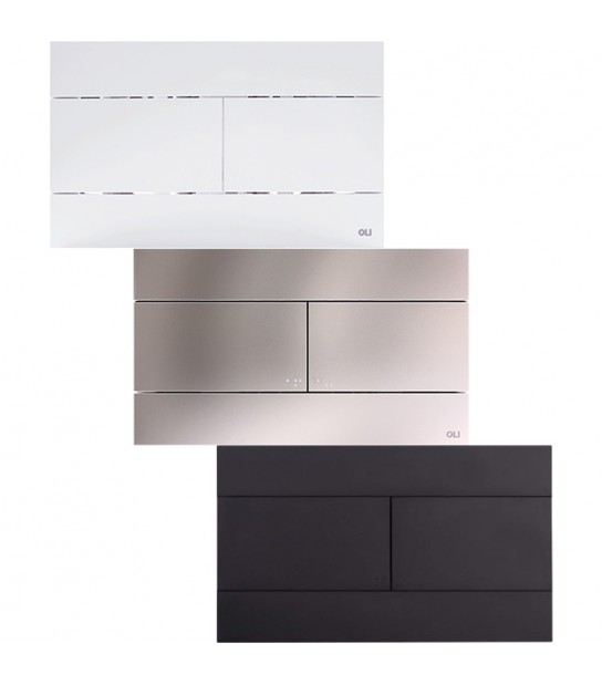 Placca Di Comando Slim Oli Nero Opaco