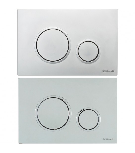 Placca Di Comando Per Cassetta Schwab Vela Bianca