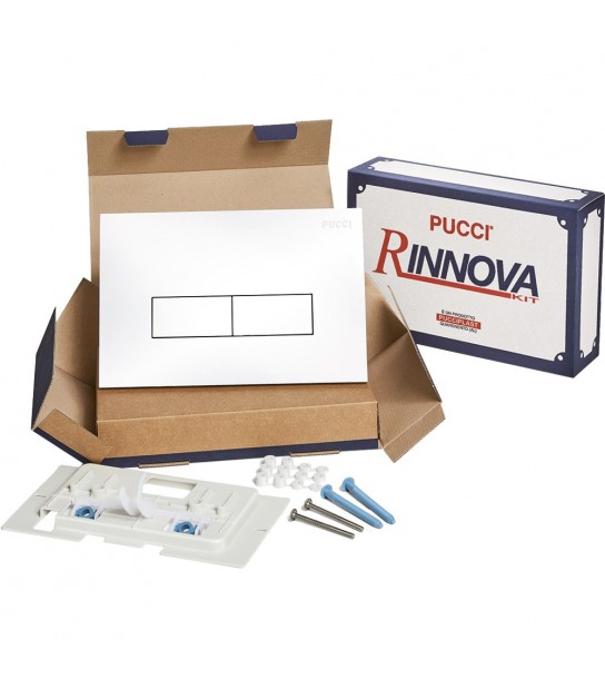 Kit Eco Rinnova Doppio Tasto Cromo Mm 10
