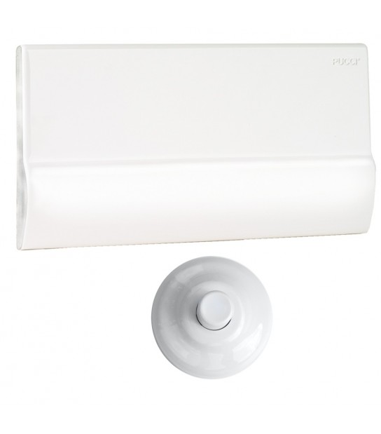 Placca Cieca Con Comando Pneumatico Per Cassetta Incasso Rame Cromo