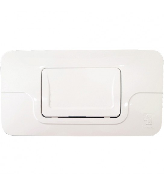 Placca Di Comando Per Cassetta Wc Stir Blitz Bianca