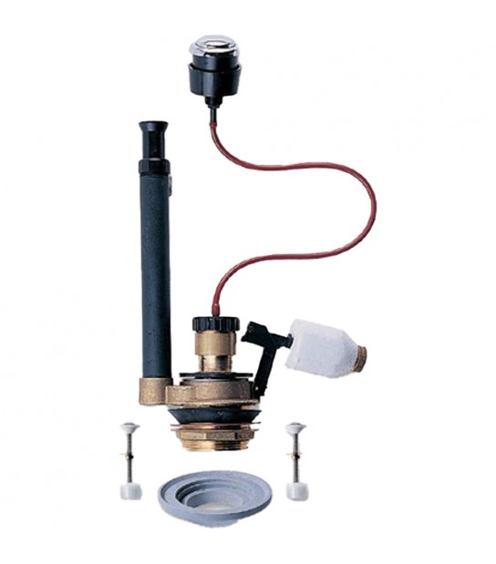 Meccanismo Di Scarico Con Pulsante E Kit Monoblocco Ottone