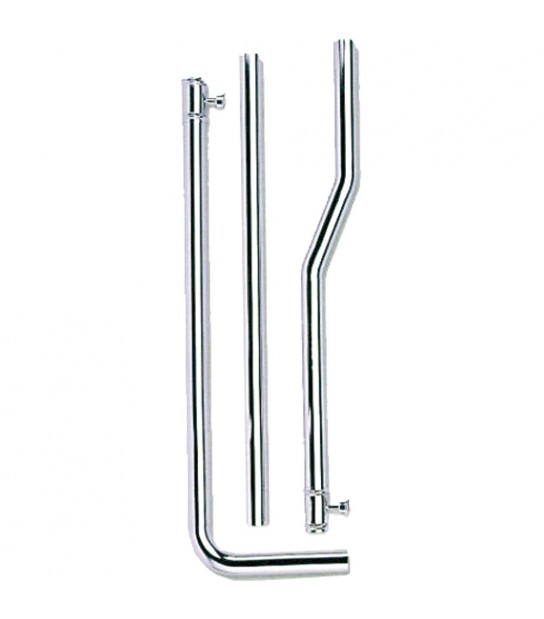 Tubo Di Risciacquo Esterno In Ottone Per Cassetta Alta Cromo D.30 X 180 Cm