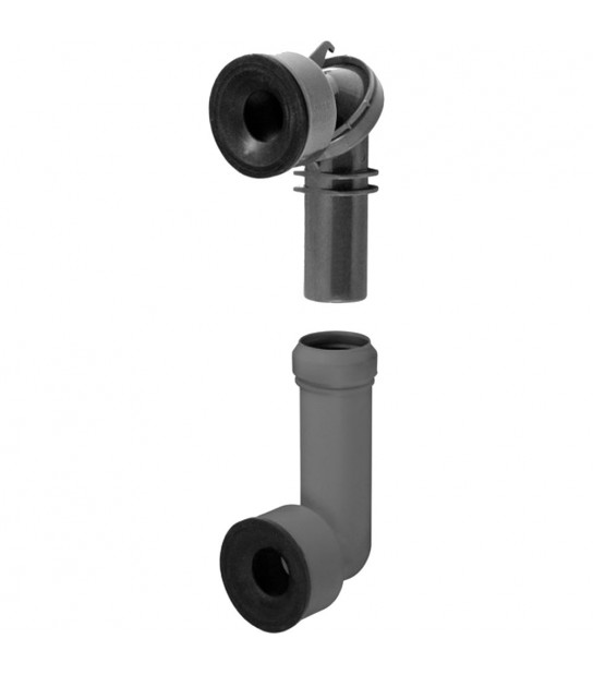 Curva Telescopica Per Tubo Di Cacciata D.32 Mm