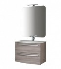 Mobile Da Bagno Bond 03 Larice Specchiera 100X90 Cm + Lampada