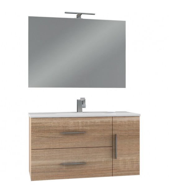 Mobile Da Bagno Serena 02 Rovere Bruges Base Sospesa 100 Cm