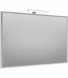 Specchio Rettangolare Filo Lucido Bisellato Con Lampada Led 90 X 60 Cm