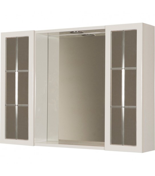 Specchiera Da Bagno Rio 2 Ante L.80 X H.60 X P.15 Cm