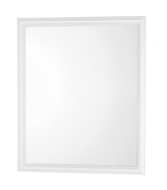 Specchio Rettangolare Con Cornice In Abs Bianca L.45 X H.50 Cm