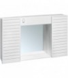 Specchiera Con 2 Ante E Luce Toilette L.50 X H.37 X P.12 Cm