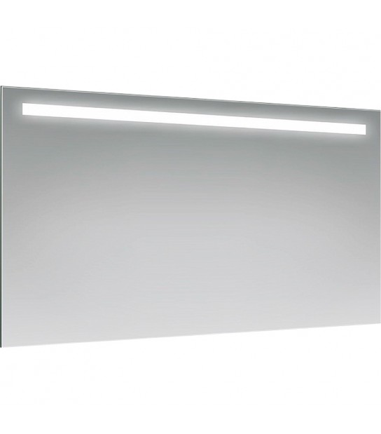 Specchio Rettangolare Filo Lucido Con Fascia A Led Superiore L.120 X H.70 Cm
