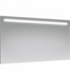 Specchio Rettangolare Filo Lucido Con Fascia A Led Superiore L.120 X H.70 Cm