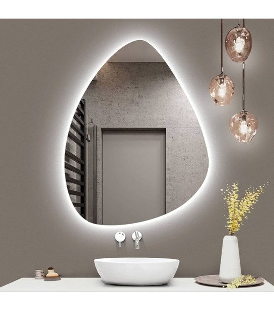 Specchio Filo Lucido Goccia Retroilluminato