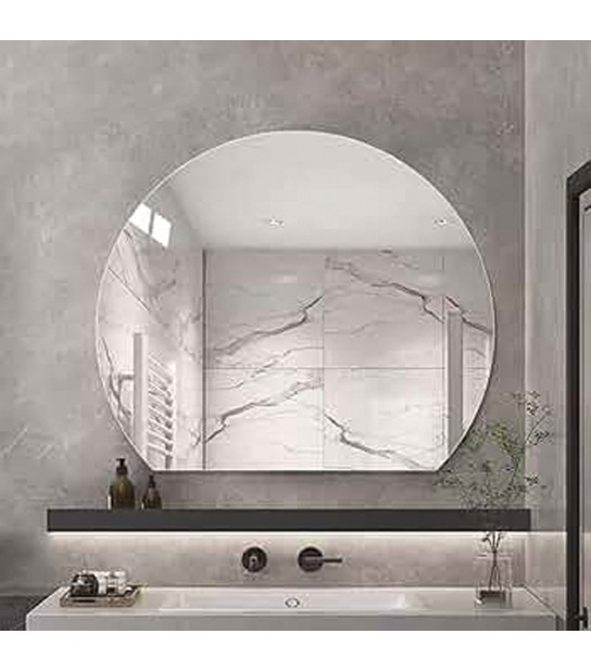 Specchio Filo Lucido Mezzaluna D.80 Cm