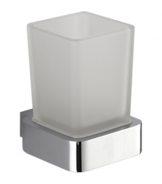 Portaspazzolini Mary Cromo/Vetro