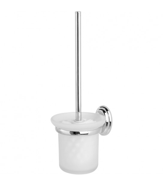 Portascopino Sospeso Facile Cromo /Vetro