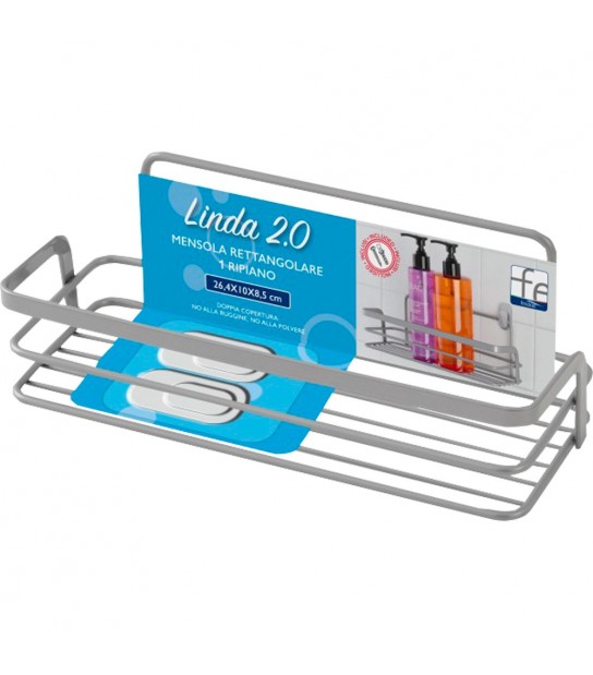 Mensola Portaoggetti Rettangolare 1 Ripiano -