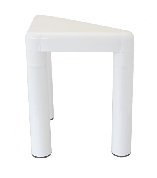 Sgabello Da Bagno Triangolare Trio Bianco
